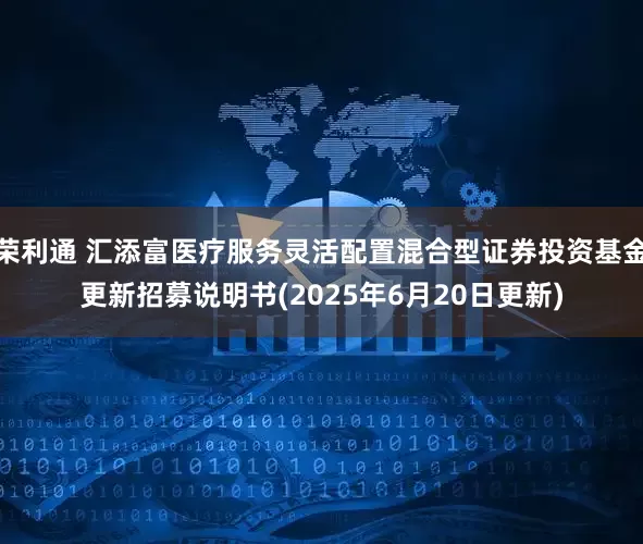 荣利通 汇添富医疗服务灵活配置混合型证券投资基金更新招募说明书(2025年6月20日更新)