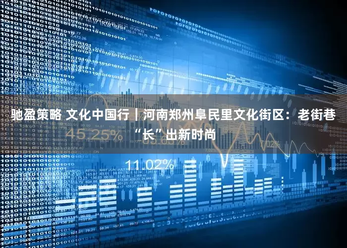 驰盈策略 文化中国行｜河南郑州阜民里文化街区：老街巷“长”出新时尚